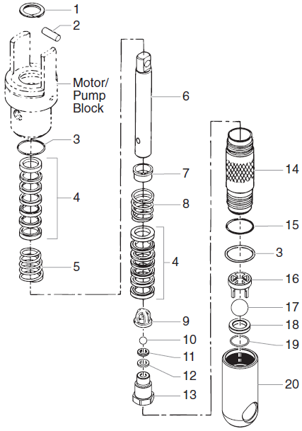 PowrTwin 8900XLT Fluid Section Parts